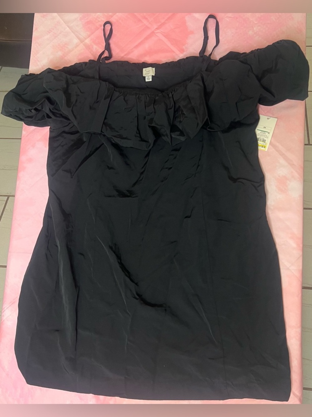 NWT Women's Ruffle Mini A-Line Dress - A New Day SIZE 24 - Picture 3 of 7